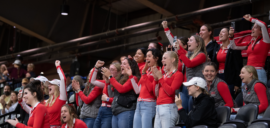 Sacred Heart cheers on their team