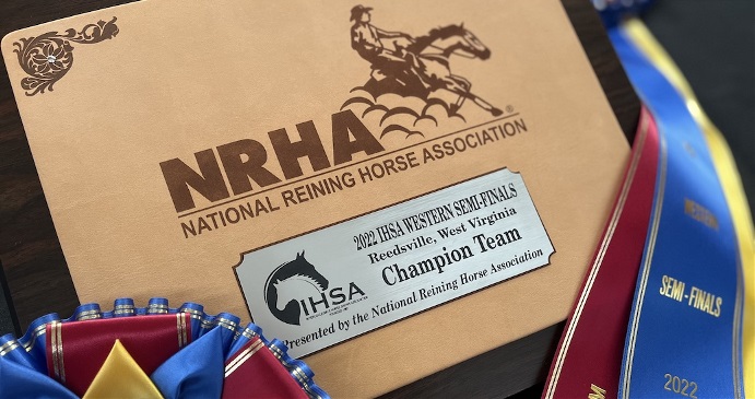 Western Semi-Finals NRHA box and ribbon