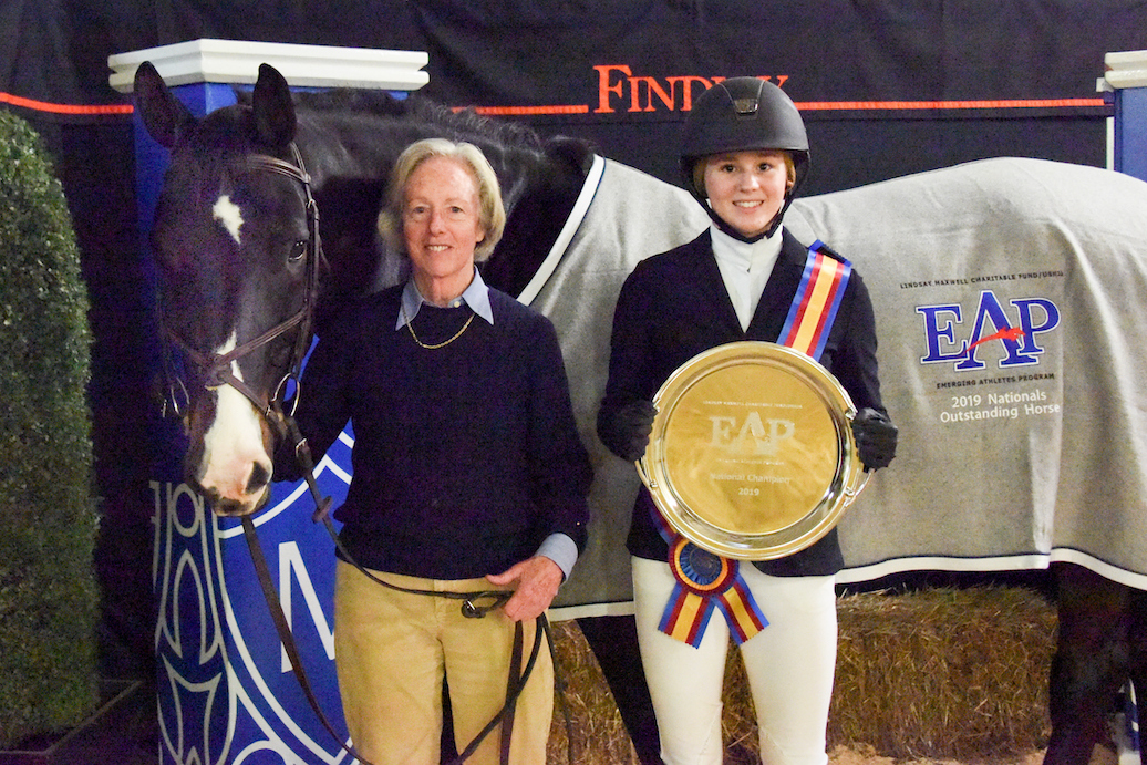 Sally Ike and Julianna Empie Clark-University of Findlay-EAP Outstanding Horse Award-photo by Rachel Sowinski -USHJAEAPOverall-0371 copy